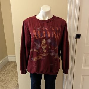 In Memory of AAliya marron sweatshirt size L